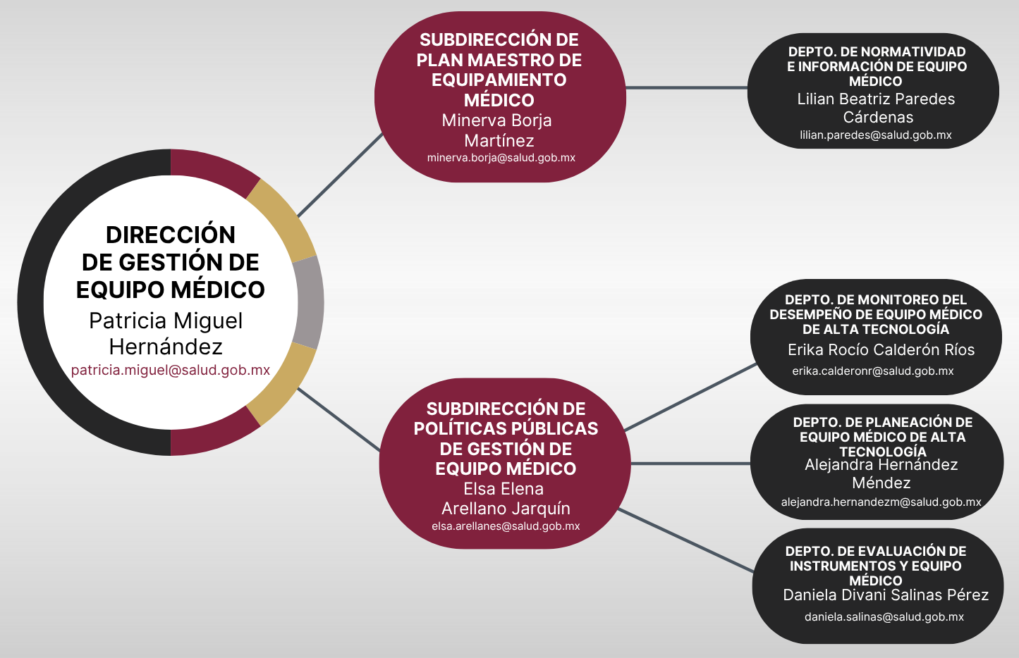 Organigrama Dirección de Salud Digital