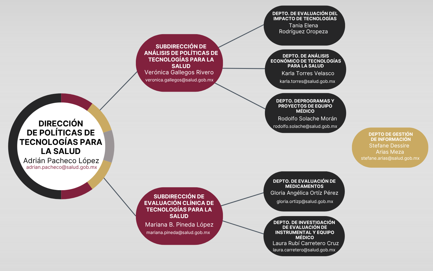 Organigrama Dirección de Salud Digital